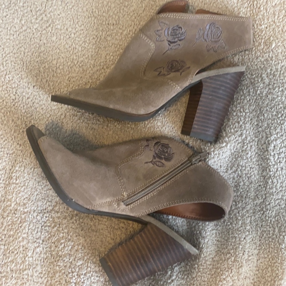 Lucky Brand Booties with Rose Detail